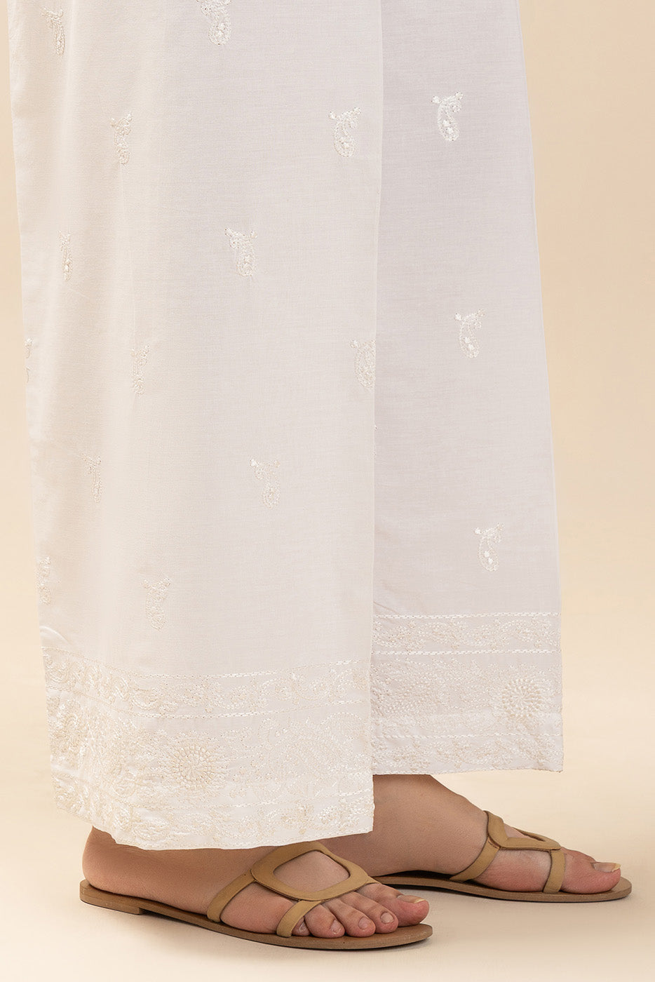 EMBROIDERED CULOTTE PANTS