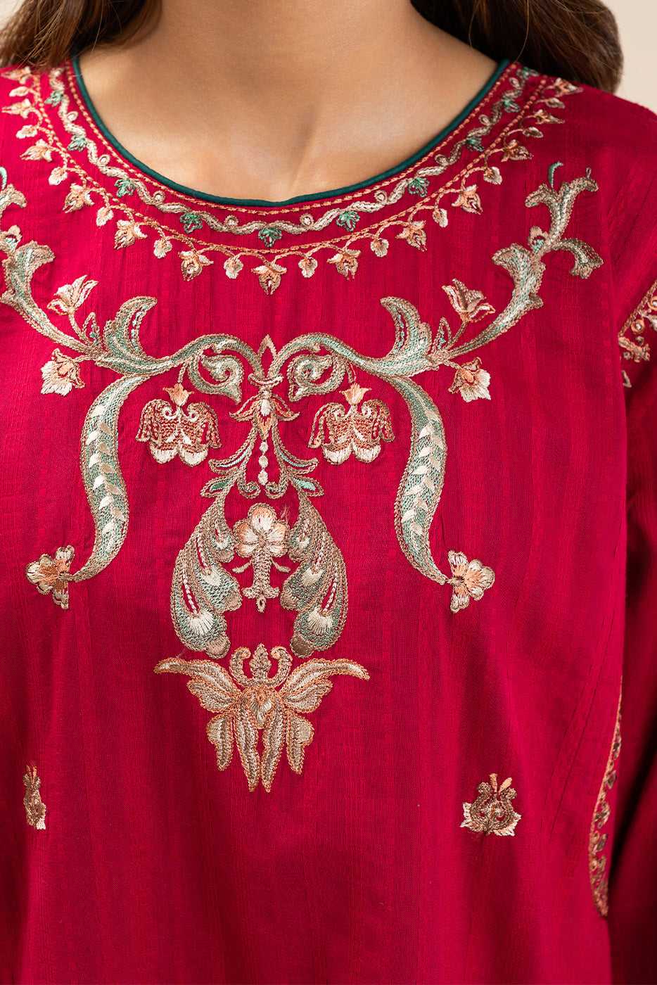 EMBROIDERED DORIA SHIRT (PRET)