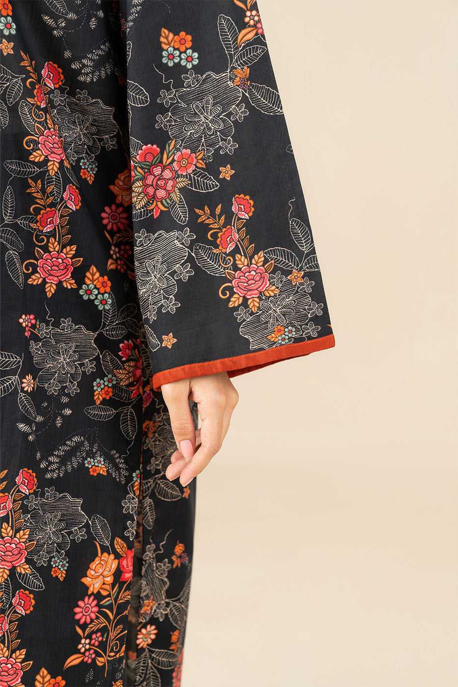 2 PIECE PRINTED TWO WAY SLUB SUIT (PRET)