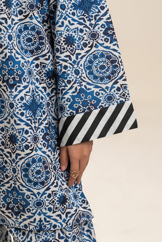 2 PIECE PRINTED CAMBRIC SUIT (PRET)