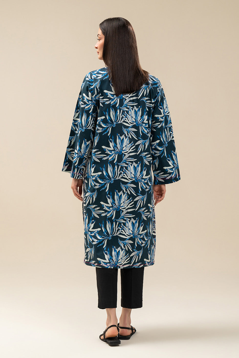 PRINTED COTTON VISCOSE SHIRT (PRET)