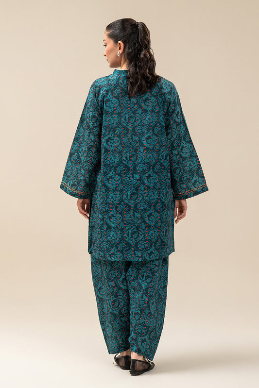 2 PIECE PRINTED KHADDAR SUIT (PRET)