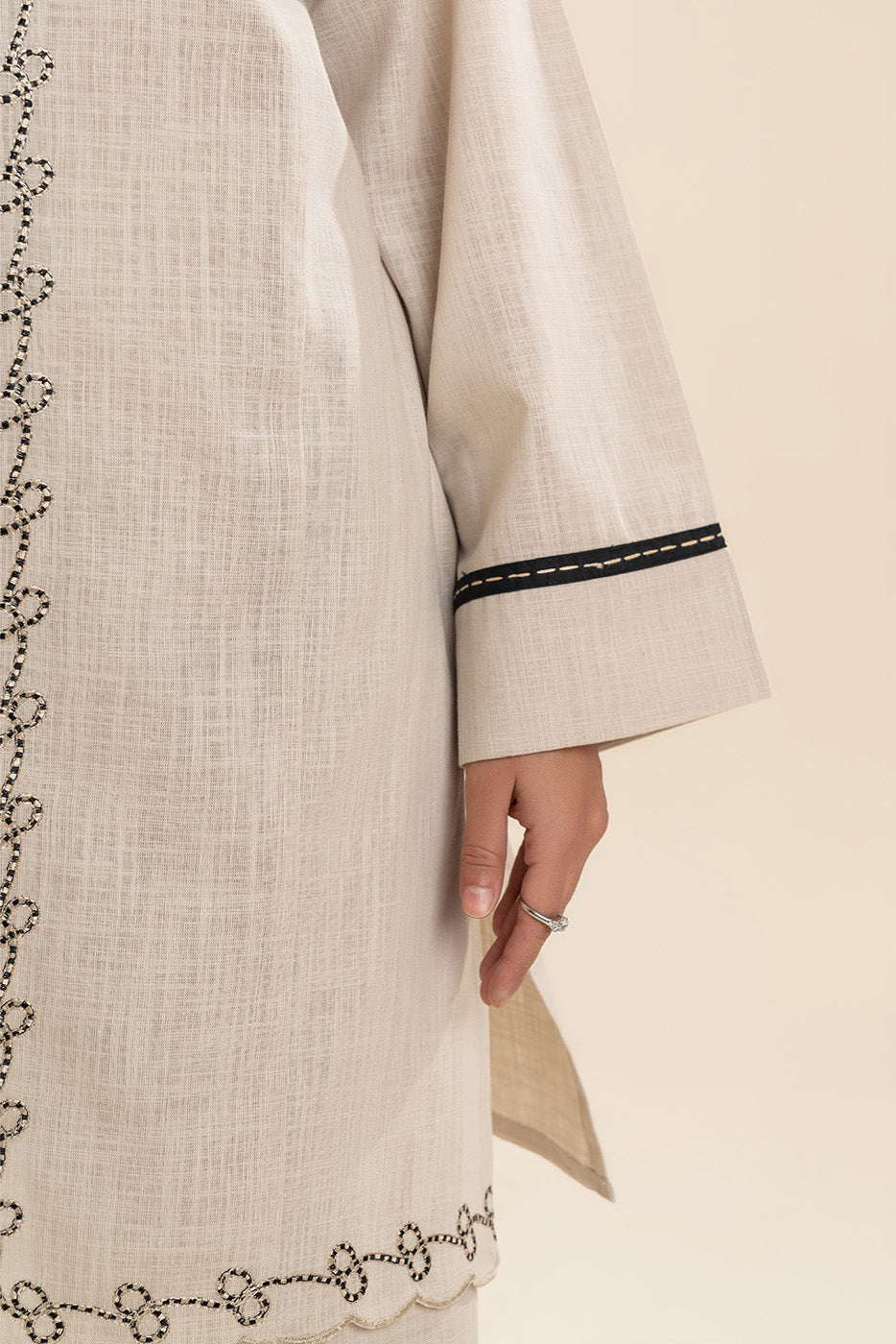 2 PIECE BASIC TWO WAY SLUB SUIT (PRET)