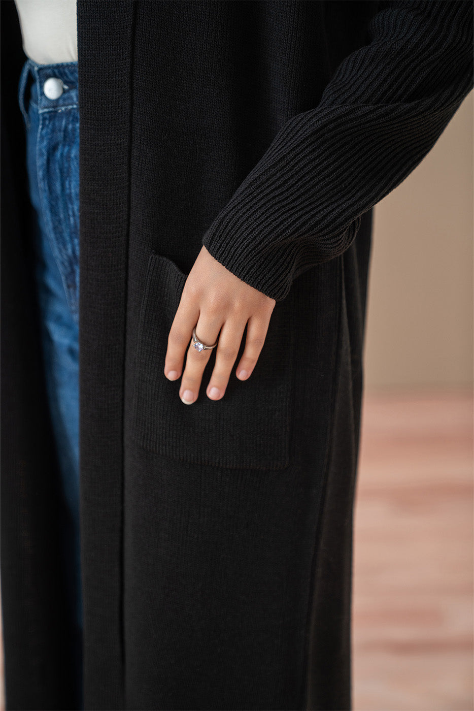 RAGLAN FULL LENGTH SHRUG