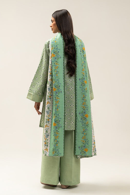 3 PIECE EMBROIDERED SLUB KHADDAR SUIT-SPRING VISAGE (UNSTITCHED)