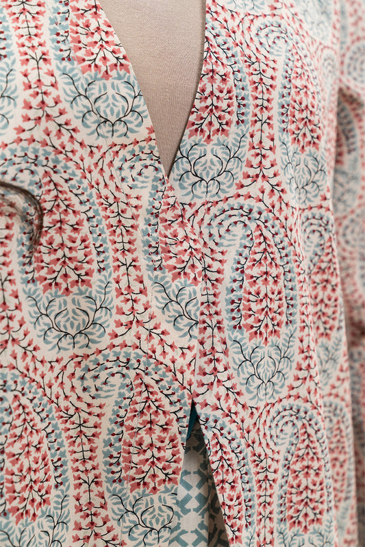 2 PIECE PRINTED CAMBRIC SUIT-PASTEL GLITCH (UNSTITCHED)