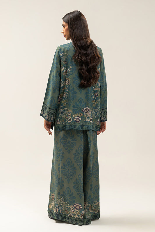 2 PIECE PRINTED LINEN SUIT-MOSS EDEN (UNSTITCHED)