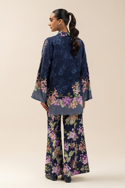 2 PIECE PRINTED LINEN SUIT-MIDNIGHT ORCHID (UNSTITCHED)