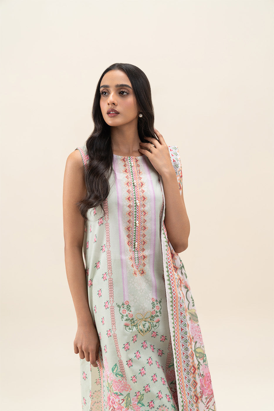 3 PIECE PRINTED LAWN SUIT-DREAM FLINT (UNSTITCHED)