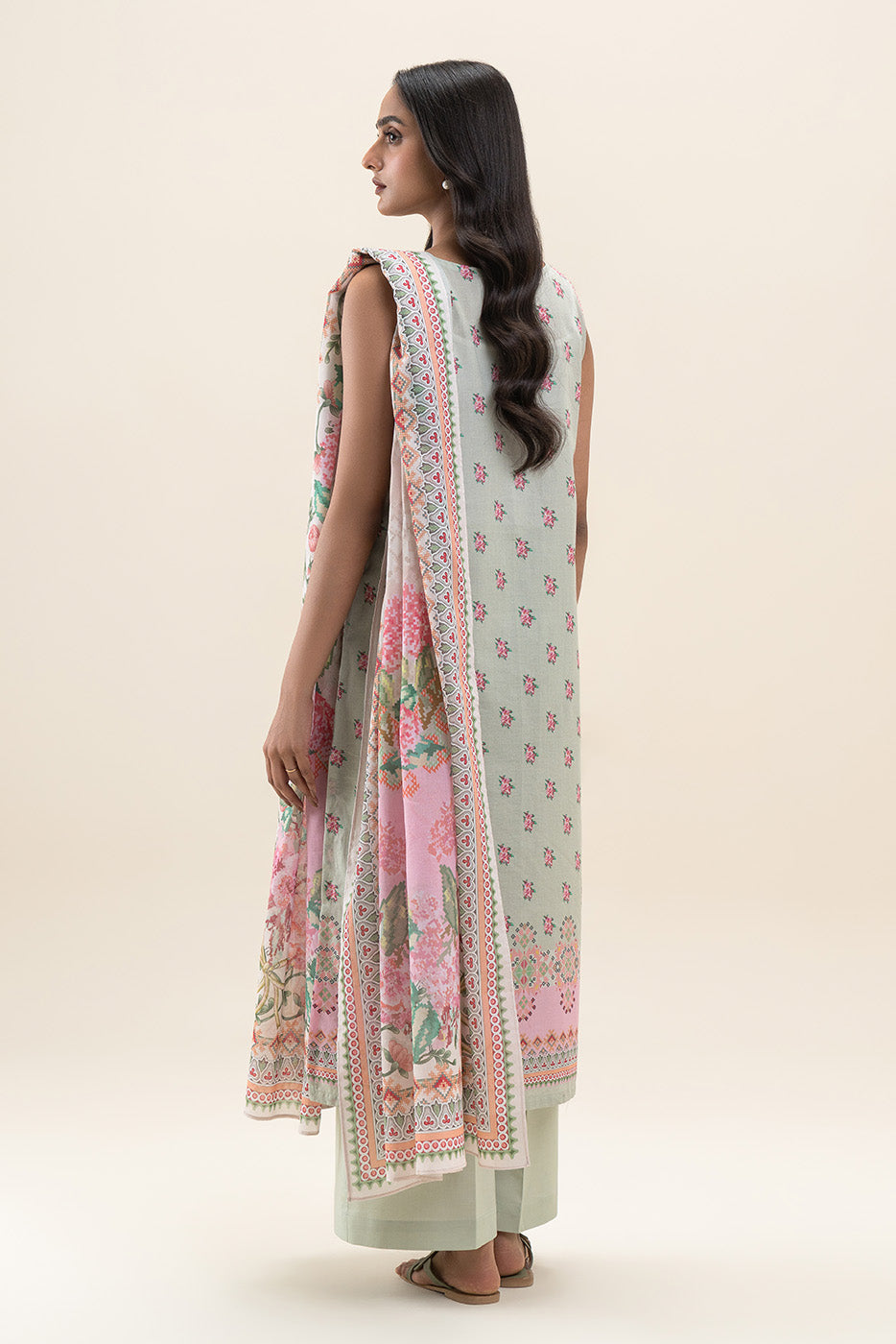 3 PIECE PRINTED LAWN SUIT-DREAM FLINT (UNSTITCHED)