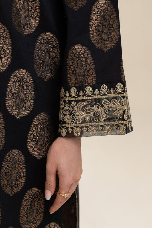 2 PIECE EMBROIDERED DANIER JACQUARD SUIT (PRET)