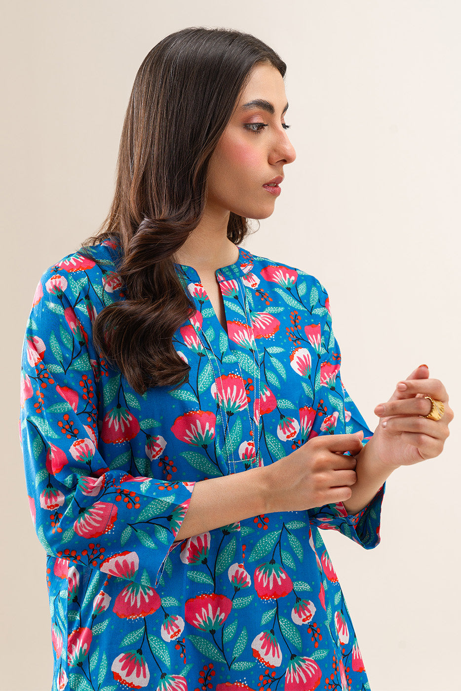 PRINTED LAWN SHIRT (PRET)
