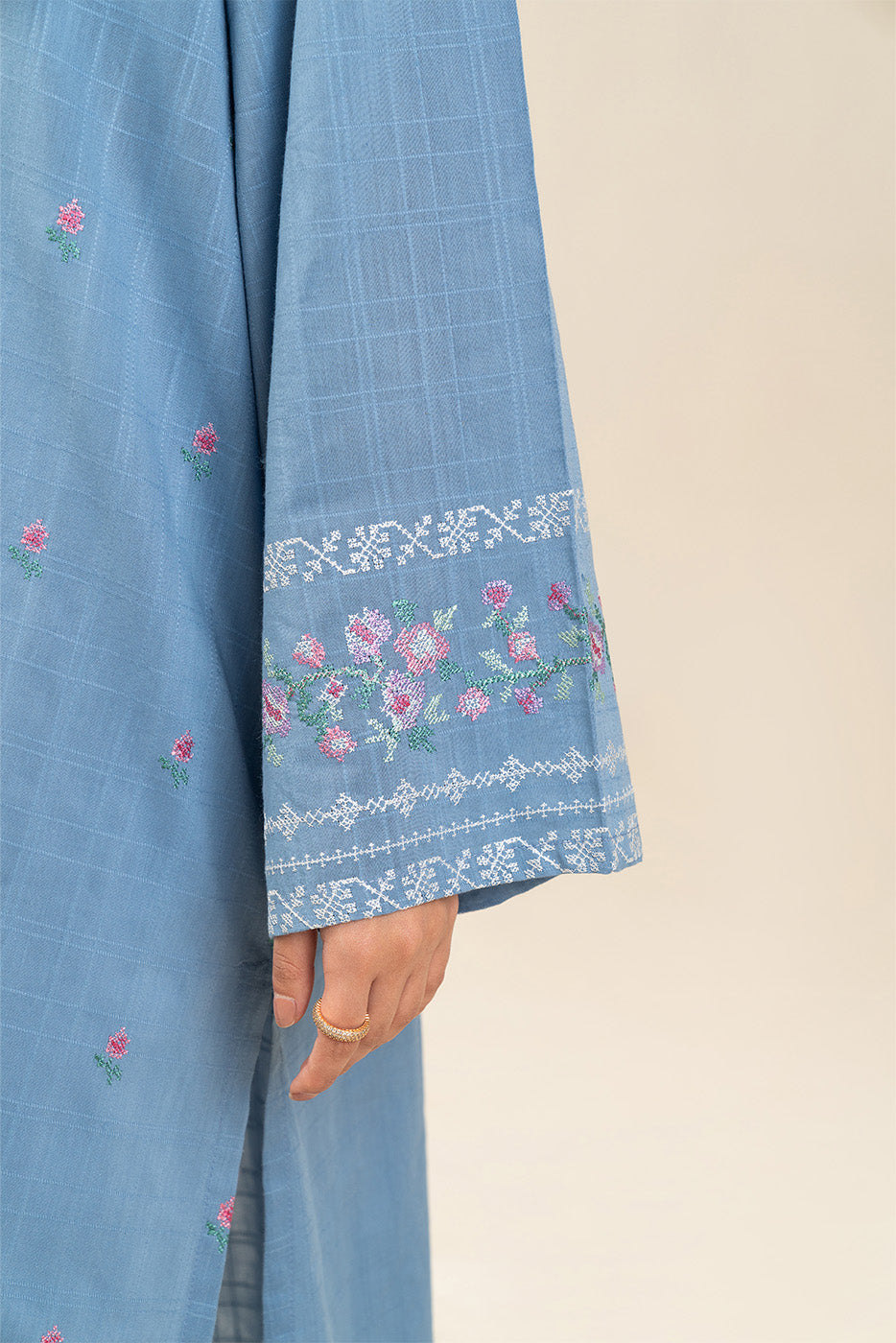 EMBROIDERED DORIA SHIRT (PRET)