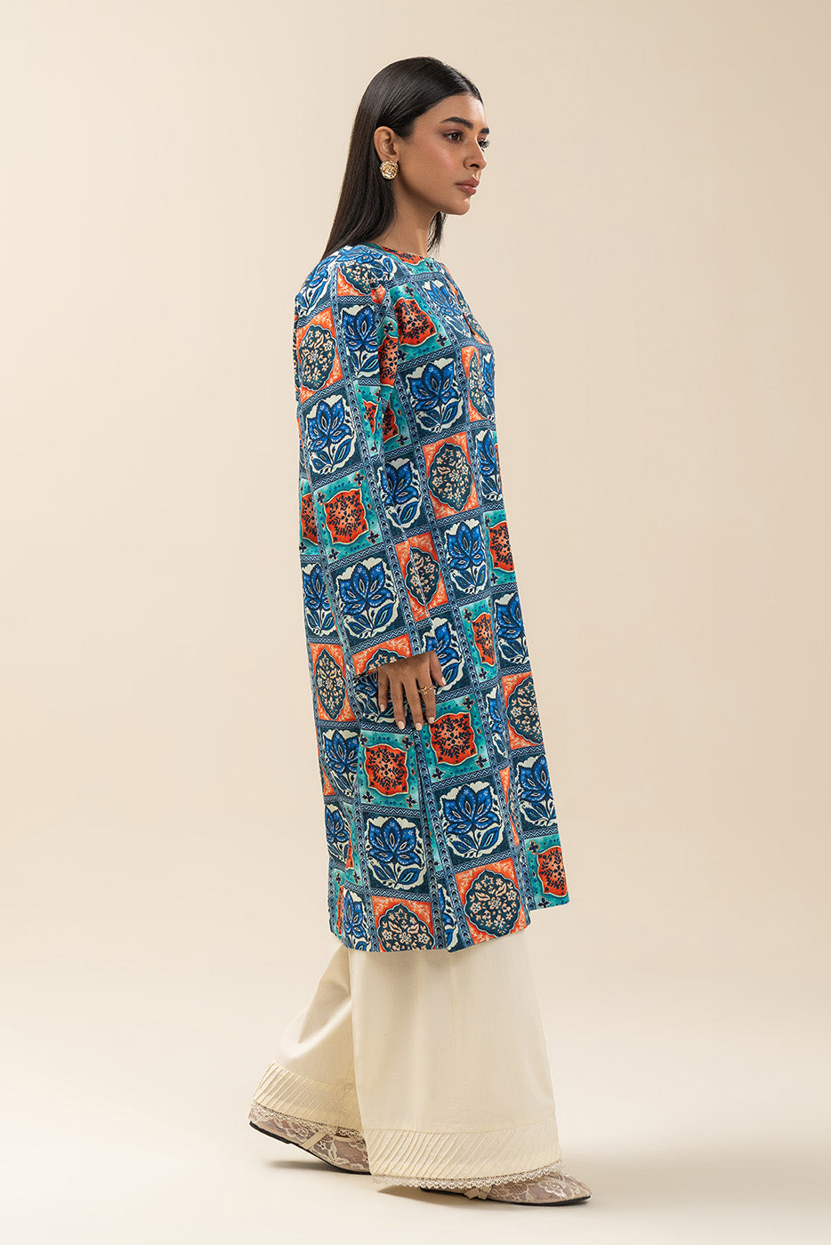 PRINTED CAMBRIC SHIRT (PRET)