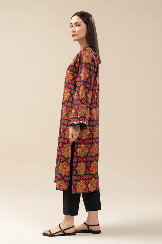 PRINTED COTTON VISCOSE SHIRT (PRET)