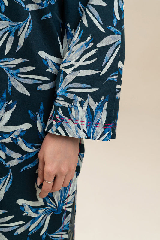PRINTED COTTON VISCOSE SHIRT (PRET)