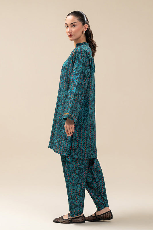 2 PIECE PRINTED KHADDAR SUIT (PRET)