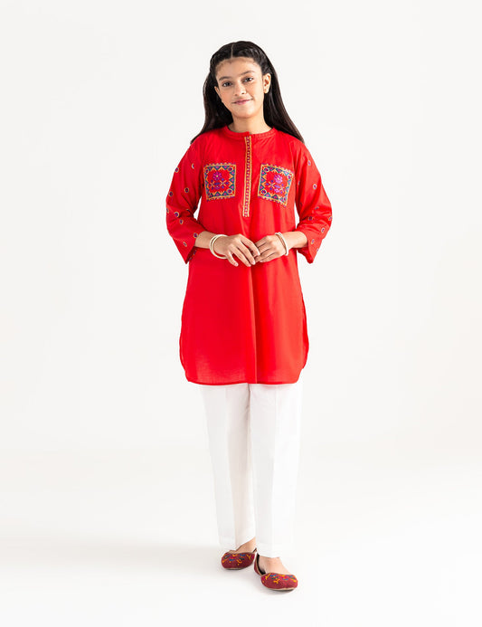 POCKET EMBROIDERED KURTI