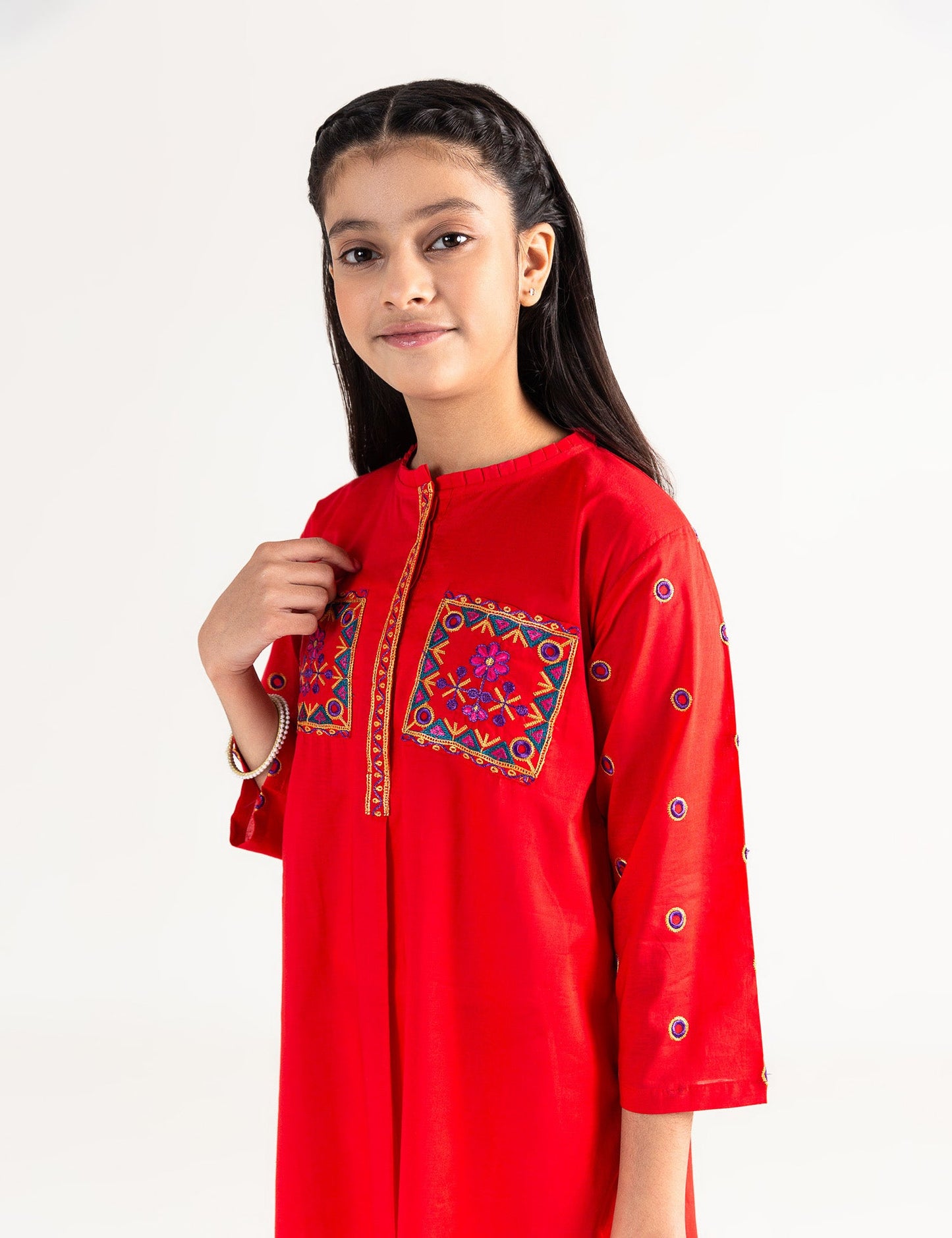 POCKET EMBROIDERED KURTI