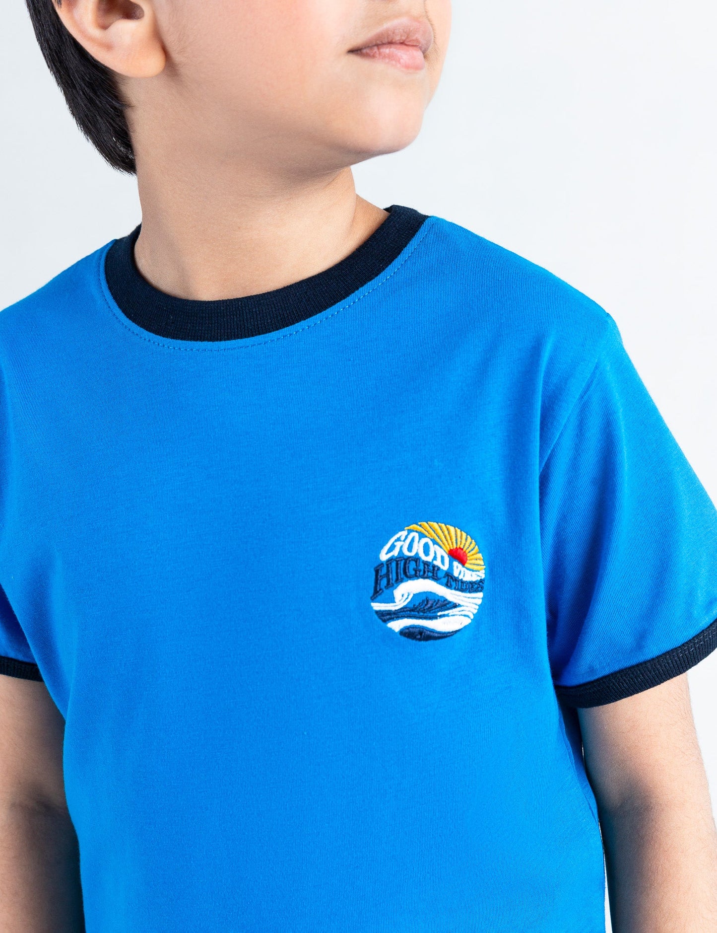 SLOGAN EMBROIDERED T-SHIRT