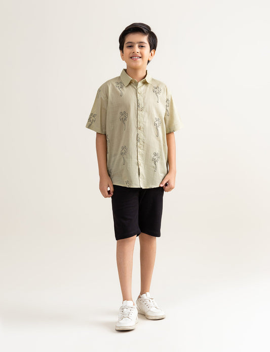 PALM TREE GRAPHIC SHIRT