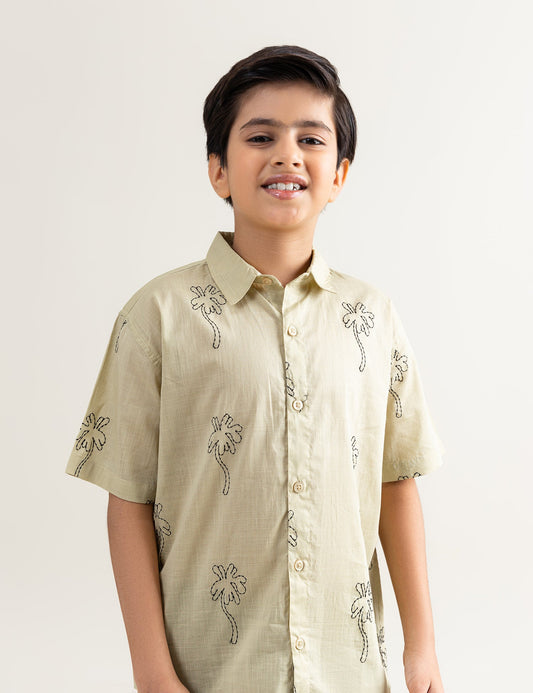 PALM TREE GRAPHIC SHIRT