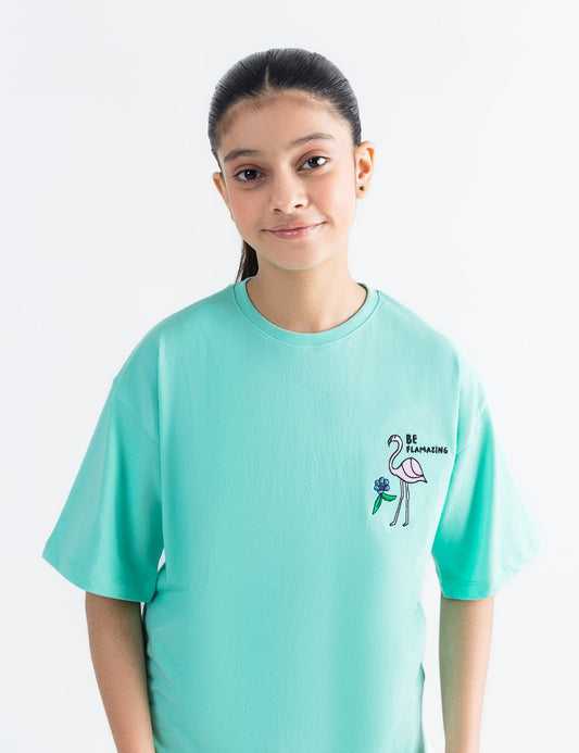BE FLAMIZING PRINTED T-SHIRT