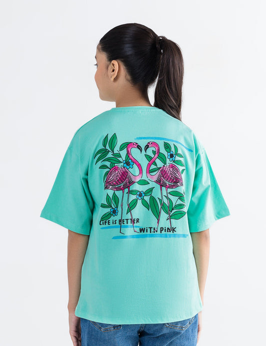 BE FLAMIZING PRINTED T-SHIRT