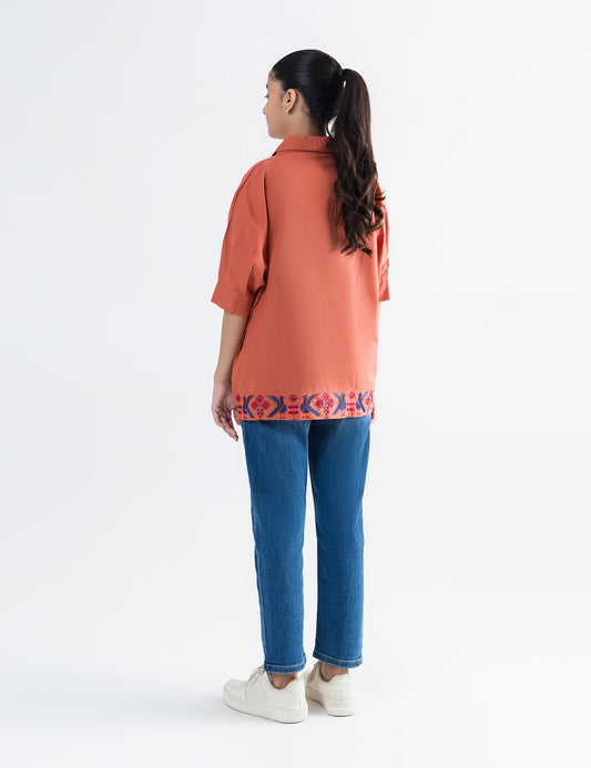 EMBROIDERED TOP WITH TANKTOP