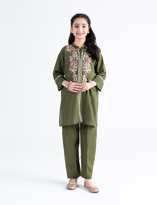 2 PIECE MULTI EMBROIDERED SUIT