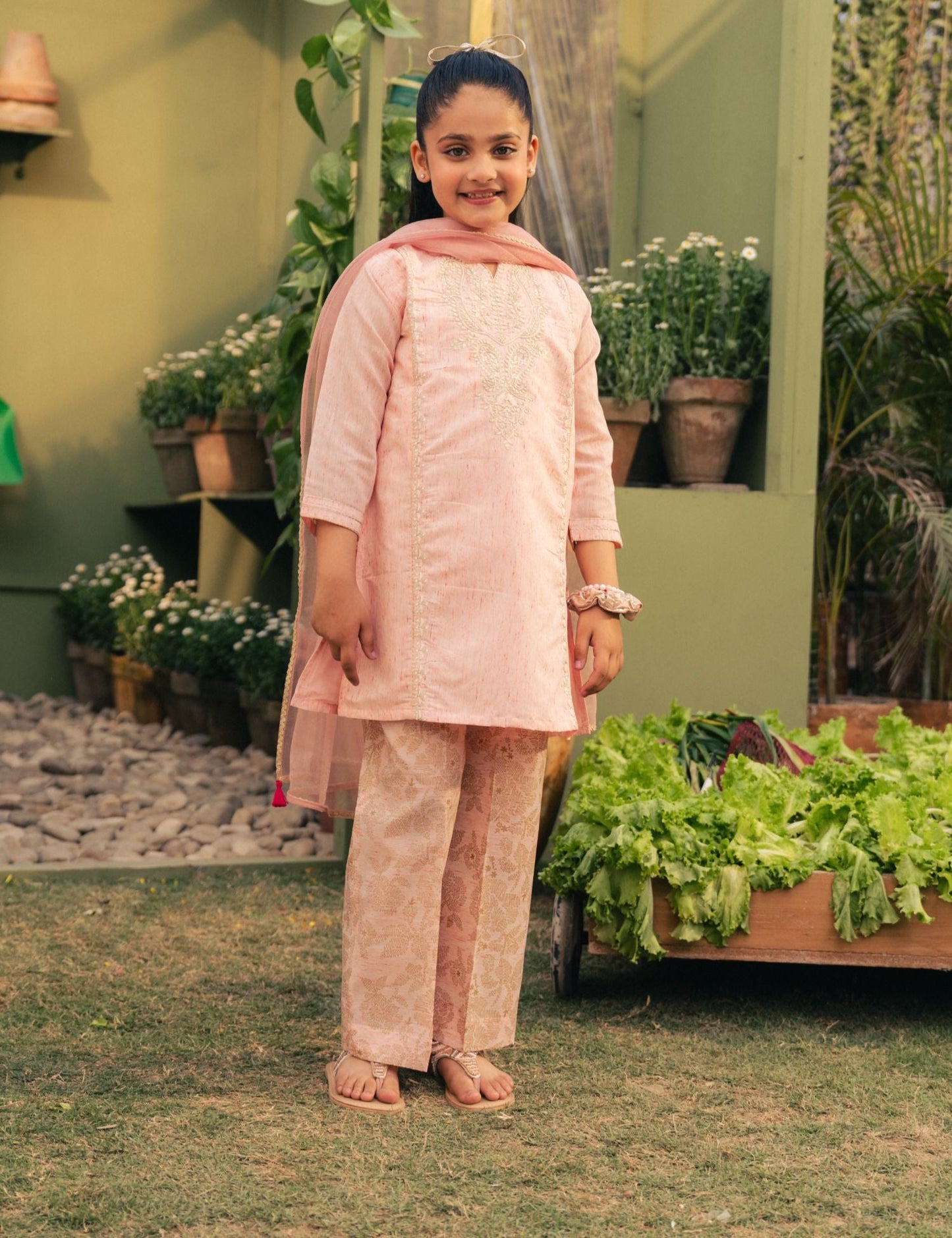 2 PIECE ETHNIC EMBROIDERED SUIT