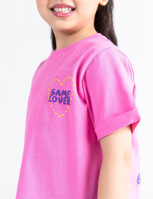 GAME LOVER PRINTED T-SHIRT