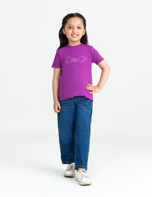 DIMANTIES EMBELISHED T-SHIRT