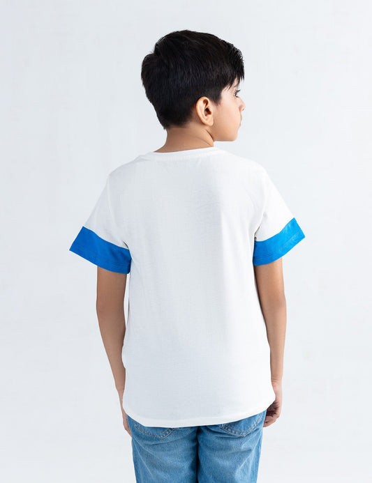 BURN OUT PRINTED T-SHIRT