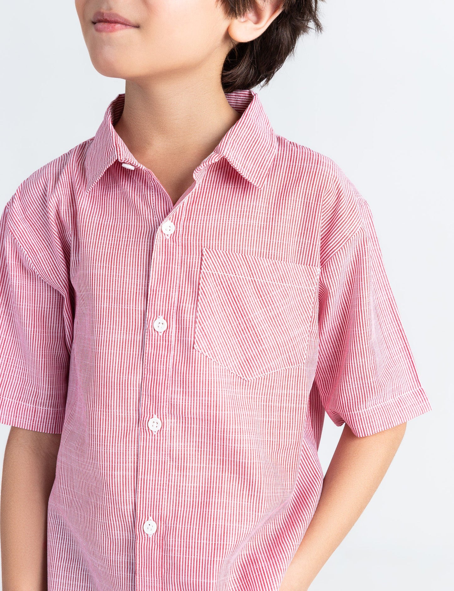 STRIPED BUTTON DOWN SHIRT