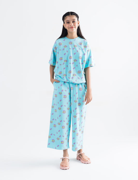 2 PIECE FLORAL PRINTED SUIT