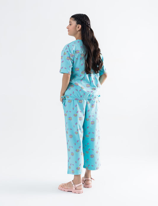 2 PIECE FLORAL PRINTED SUIT