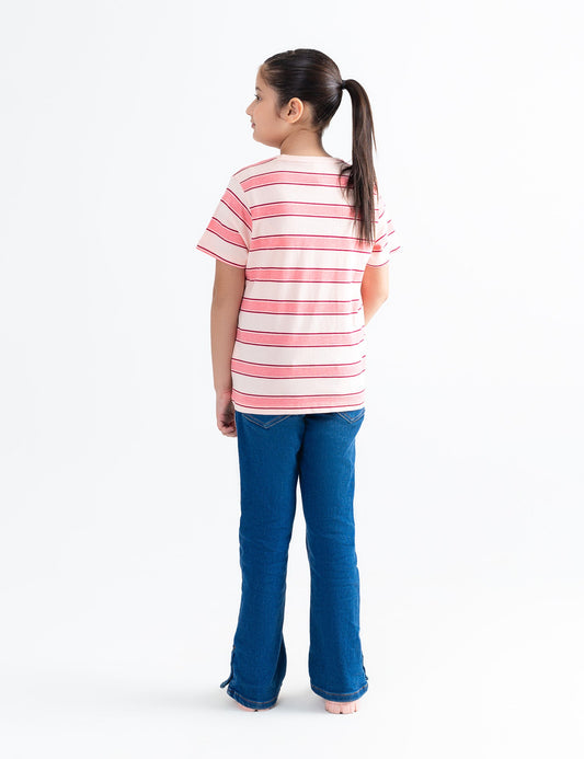 FLORAL EMBROIDERED T-SHIRT FOR GIRLS