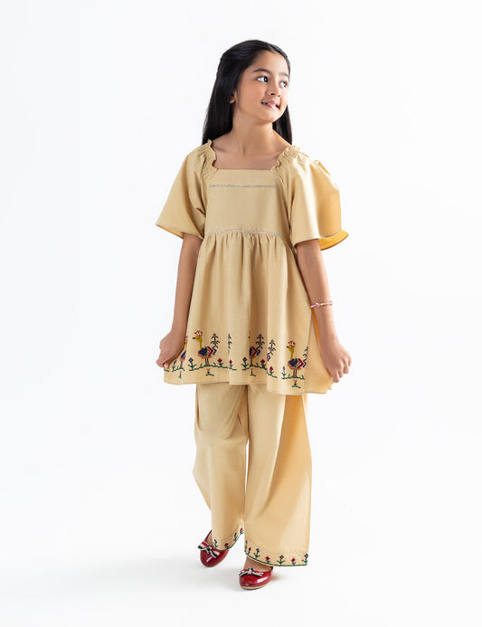 2 PIECE EMBROIDERED SUIT