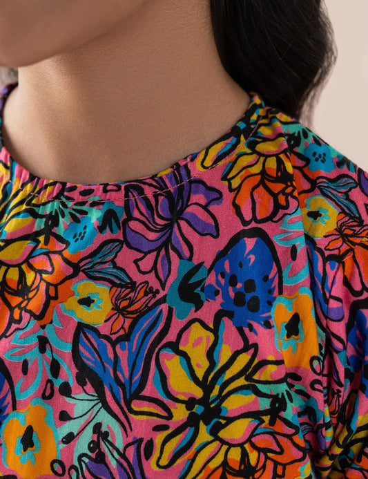 FLORAL PRINTED DRESS