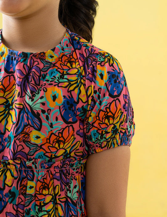 FLORAL PRINTED DRESS