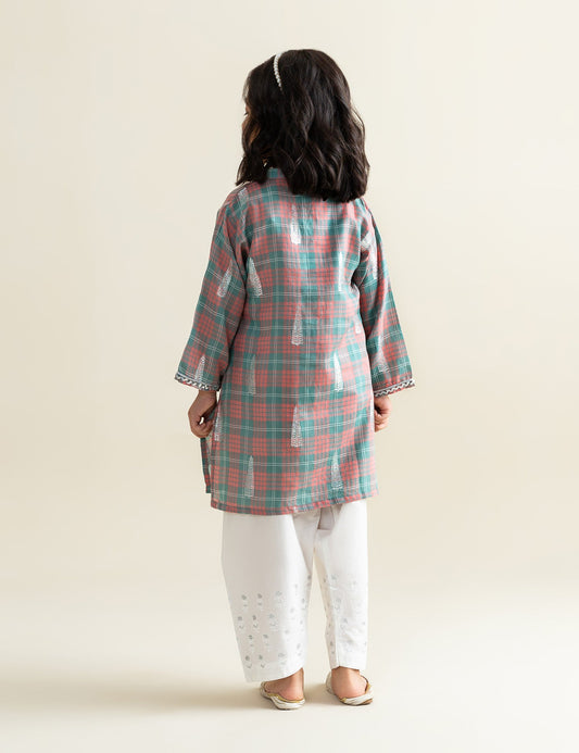 LURIX JACQUARD BOTI KURTI