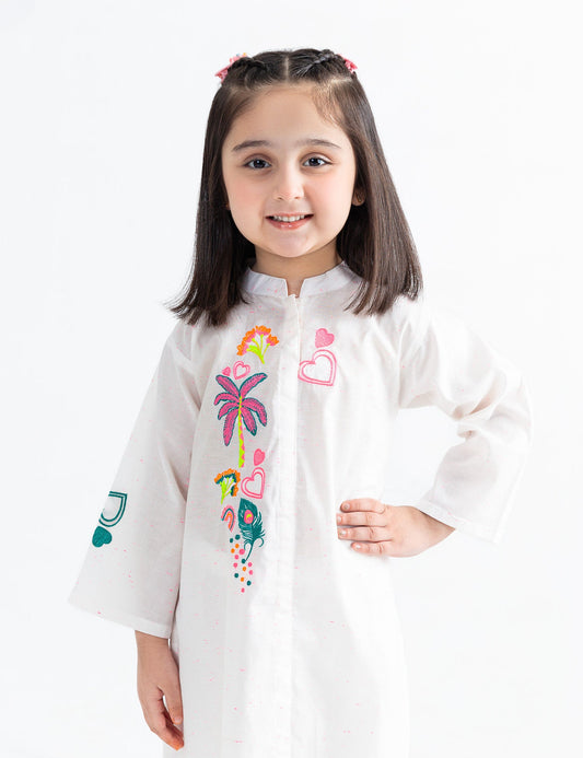 2 PIECE FLUORESCENT EMBROIDERED SUIT