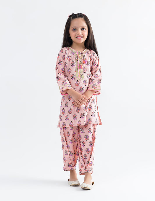 2 PIECE FLORAL PRINTED SUIT