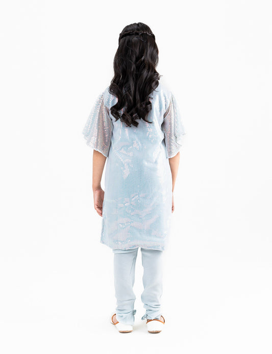 2 PIECE SEQUIN BOW SUIT