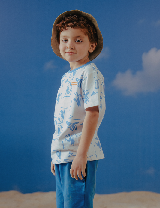 2-PIECE USE YOUR IMAGINATION PRINTED SUIT