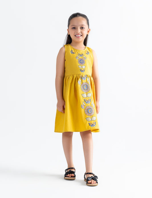 FLORAL EMBROIDERED DRESS