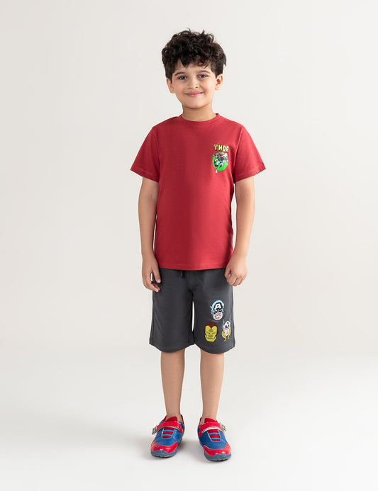 2 PIECE AVENGERS GRAPHIC SUIT