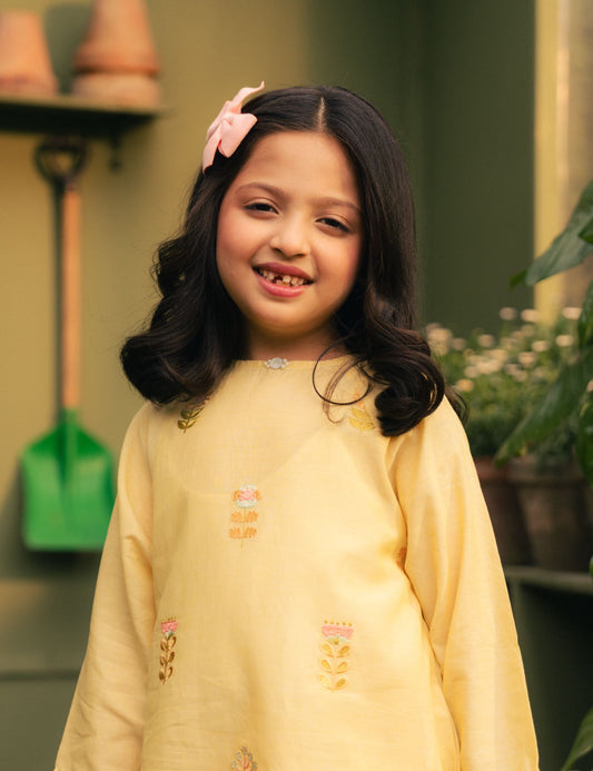 2 PIECE FLORAL EMBROIDERED SUIT