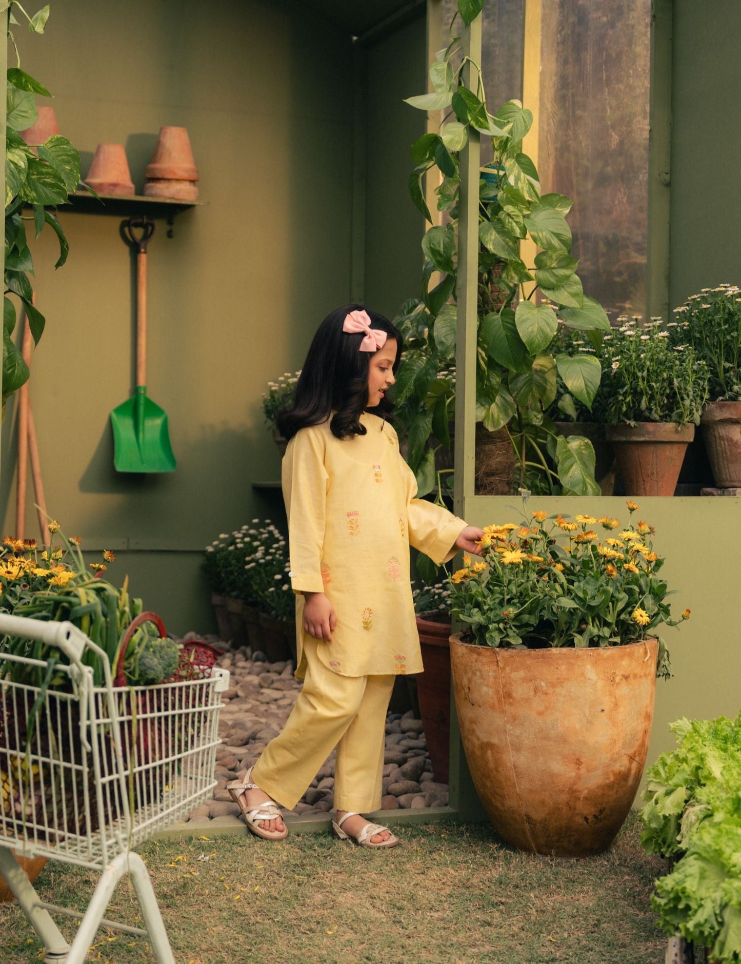 2 PIECE FLORAL EMBROIDERED SUIT